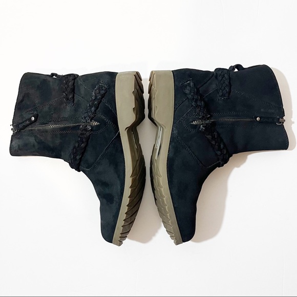 Teva Women's De La Vina Low Suede Boot Black Size 6.5 - Picture 8 of 12